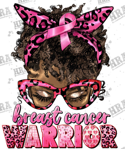 Breast Cancer Warrior DTF transfer Only