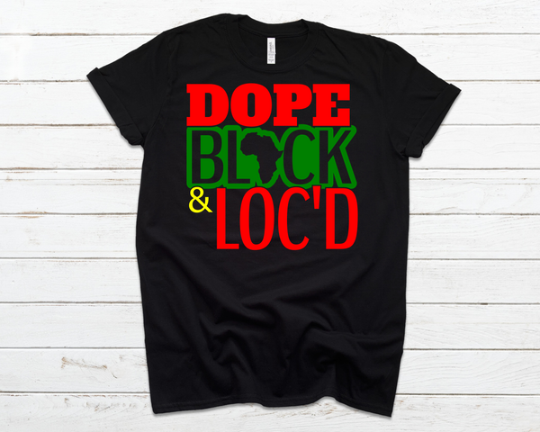 Dope Black Loc’D DTF transfer only