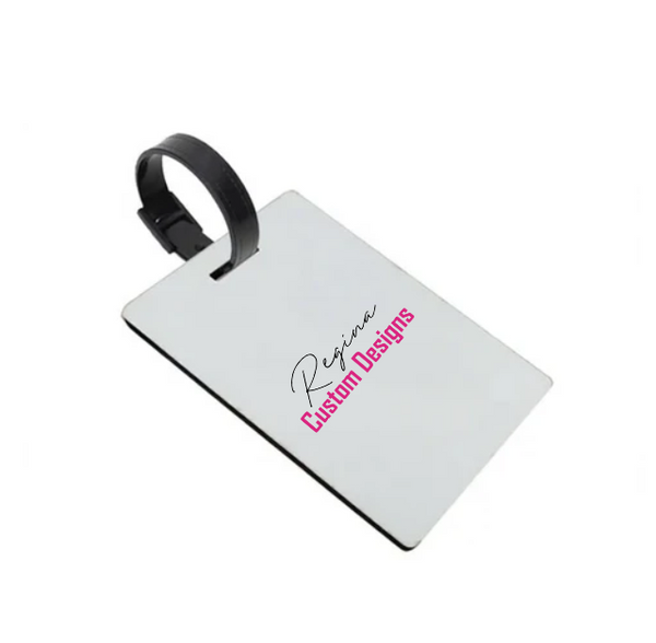 Double Sided MDF Luggage Tag for Sublimation